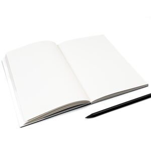 Notizbuch A5 PURE – Hardcover, blanko, mit 180°-Aufschlag--werky