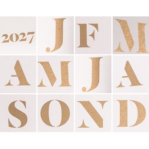 Wandkalender 2027 – großer Jahresplaner aus Recyclingpapier--werky