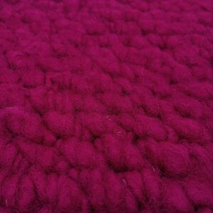 Sitzkissen aus Wolle und Jute, handgewebt - Rot - magenta-Goldbach Werkstatt-werky