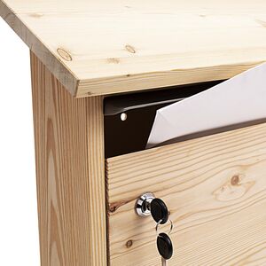 Briefkasten aus Holz, handgemacht massiv, Holzbriefkasten-Ruperti Werkstätten-werky