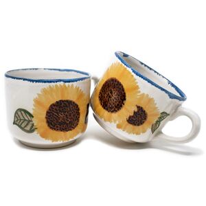 Großer Kaffee-Pott aus Keramik - handbemalt-Greifenwerkstatt-werky