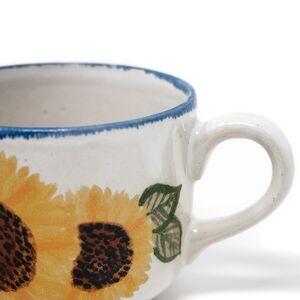 Großer Kaffee-Pott aus Keramik - handbemalt-Greifenwerkstatt-werky